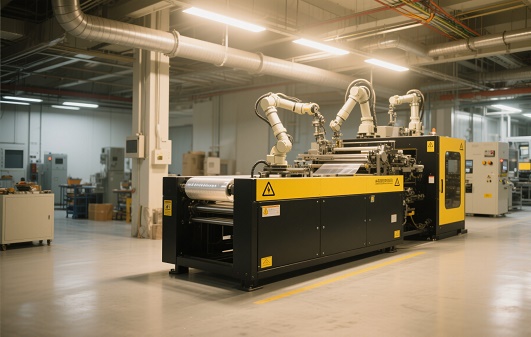 薄膜包裝機(jī)械設(shè)備運行現(xiàn)場 薄膜包裝機(jī)械設(shè)備運行現(xiàn)場